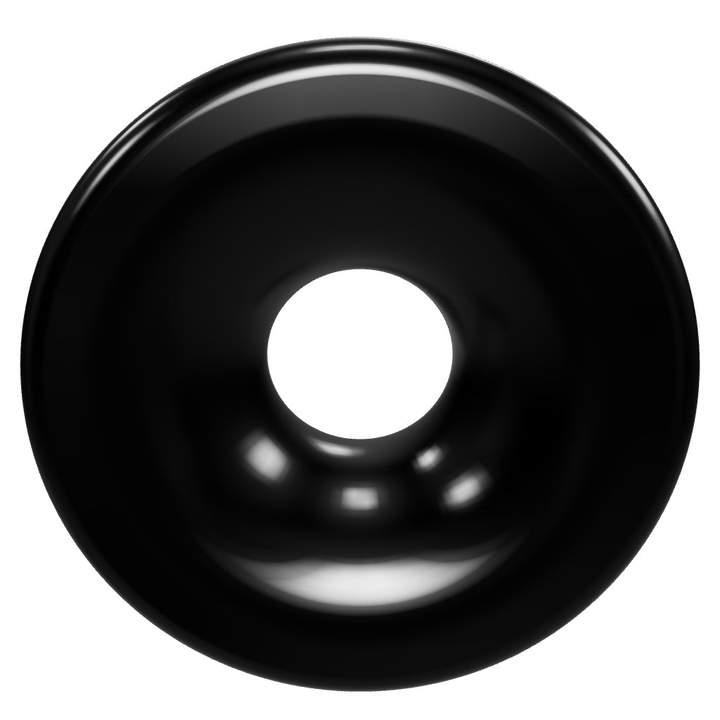 ISC Saturn Series Rigging Rings in black color, featuring a smooth surface for reliable rope use.