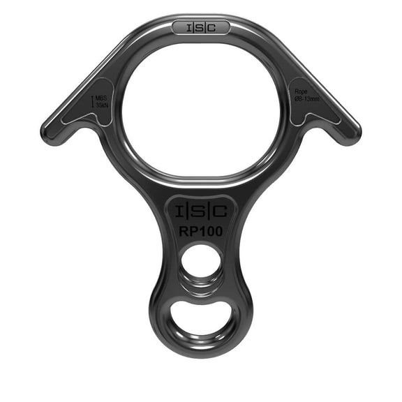 ISC Rescue Figure 8 Climbing Descender in aluminium for tree surgeons, durable with 35kN strength, 196g weight.