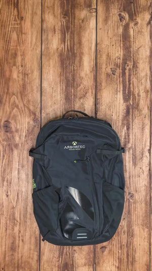 Arbortec NomadX 22L Backpack suitable for tree surgeons, featuring a sleek design and spacious front pocket.