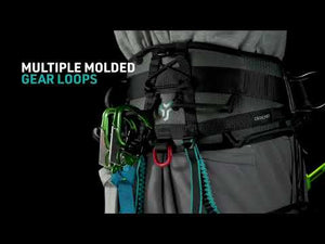 Catalyst Tree Climbing Harness featuring multiple molded gear loops for enhanced usability and convenience.
