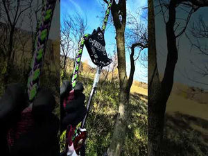 FreeXion SRT Device + Tether in action during a SRT ascent on a sunny day