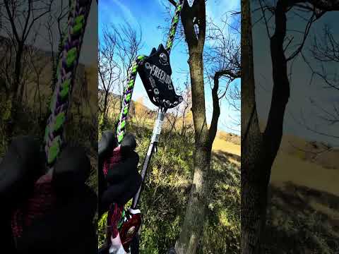FreeXion SRT Device + Tether in action during a SRT ascent on a sunny day