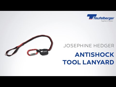 Teufelberger antiSHOCK Tool Lanyard designed for tree surgeons, featuring shock-absorbing technology for safety.