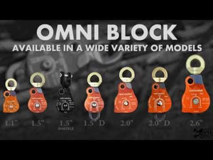Omni Block 1.5 Single Pulley and other models displayed for tree surgeon use.