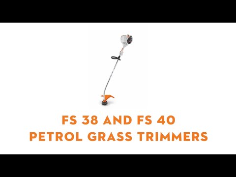 FS 38 Petrol Grass Trimmer displayed beside FS 40 Petrol Grass Trimmer in a clear view.