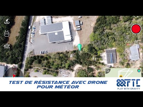 Aerial view of the FTC facility showcasing Meteor Throwbags tested for durability.