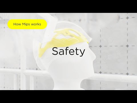 Technical Forest Chainsaw Helmet demonstration showing the MIPS safety system on a mannequin.