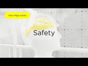 Technical Forest Chainsaw Helmet demonstration showing the MIPS safety system on a mannequin.