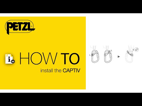 How to install the CAPTIV with PETZL carabiners and connectors for climbing and tree surgeons.