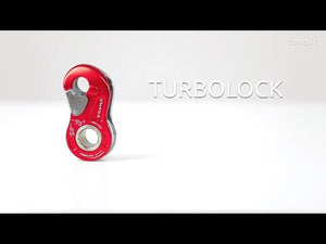 Turbolock 16mm Progress Capture Pulley displayed in red color against a white background.