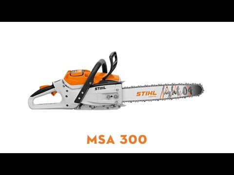STIHL MSA 300 cordless battery chainsaw, ideal for tree surgeons, delivering professional performance and power.