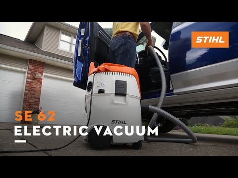 SE 62 Electric Wet and Dry Vacuum Cleaner in use, showcasing its versatility for cleaning and liquid spills.