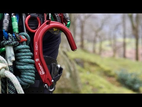 DMM Captain Throwing Hook in matte grey, ideal for tree surgeons and arborists, enhancing safety and stability at heights.