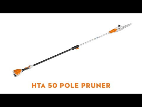 STIHL HTA 50 cordless battery pruner saw for efficient tree maintenance by tree surgeons.