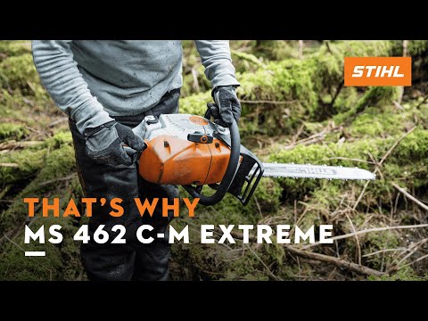 STIHL MS 462 C-M Extreme chainsaw for tree surgeons, designed for lightweight and powerful performance in forestry.
