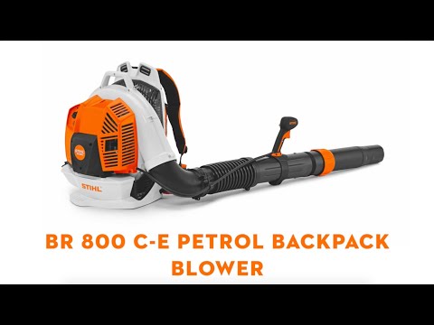 STIHL BR 800 C-E Petrol Backpack Leaf Blower showcasing advanced design and powerful performance.