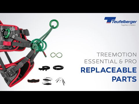 Treemotion Harness Replacement Leg Padding and replaceable parts by Teufelberger for climbing harnesses.