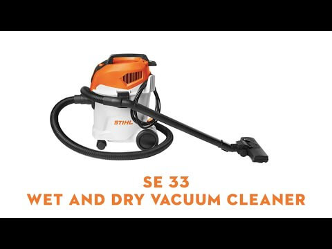 SE 33 Electric Wet and Dry Vacuum Cleaner with hose and attachments for versatile cleaning capabilities.