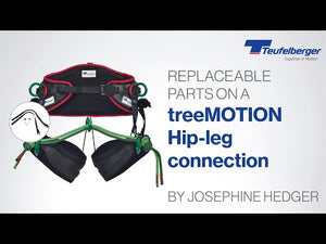 Teufelberger Treemotion Hip to Leg Connection Kit with replaceable parts for enhanced safety and durability.