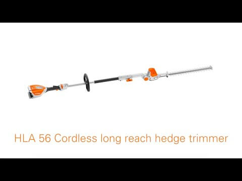HLA 56 Long Reach Cordless Hedge Trimmer designed for effortless hedge trimming.
