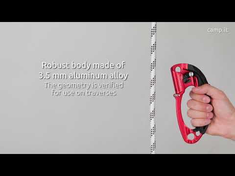 C.A.M.P. Turbohand Pro Hand Ascender showcasing robust aluminum alloy body designed for efficient rope climbing.