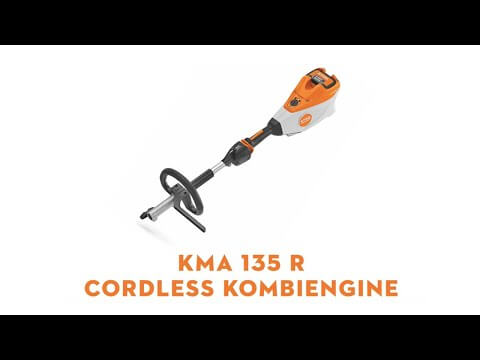 STIHL KMA 135 R Cordless KombiMotor for tree surgeons, offering professional power and battery convenience.