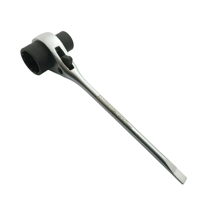 Ratchet Scrench 13/19mm combi spanner for efficient chainsaw maintenance and tree surgeon tasks.