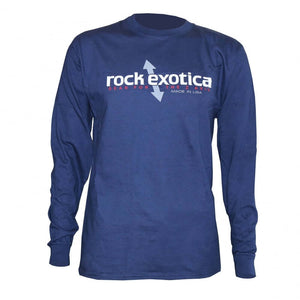 RockTee Navy Long Sleeve t-shirt for outdoor enthusiasts, durable fabric, ideal for tree surgeons.