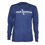 RockTee Navy Long Sleeve t-shirt for outdoor enthusiasts, durable fabric, ideal for tree surgeons.