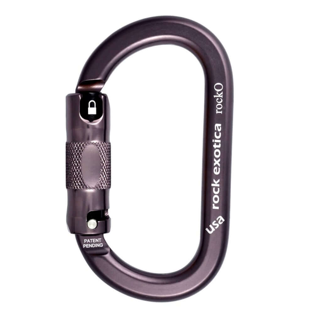 RockO Autolock Carabiner designed for tree surgeons, combining strength and utility with an optimized oval shape.