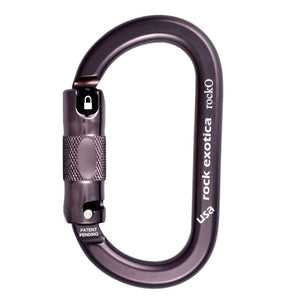 RockO Autolock Carabiner designed for tree surgeons, combining strength and utility with an optimized oval shape.