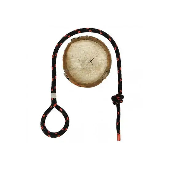 Ropeguide Twinline spare parts for tree surgeons, featuring strong rope and sturdy wooden disc for climbing.