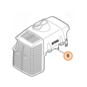 Shroud for Stihl SP400, SP450, genuine STIHL replacement part for repair and maintenance.