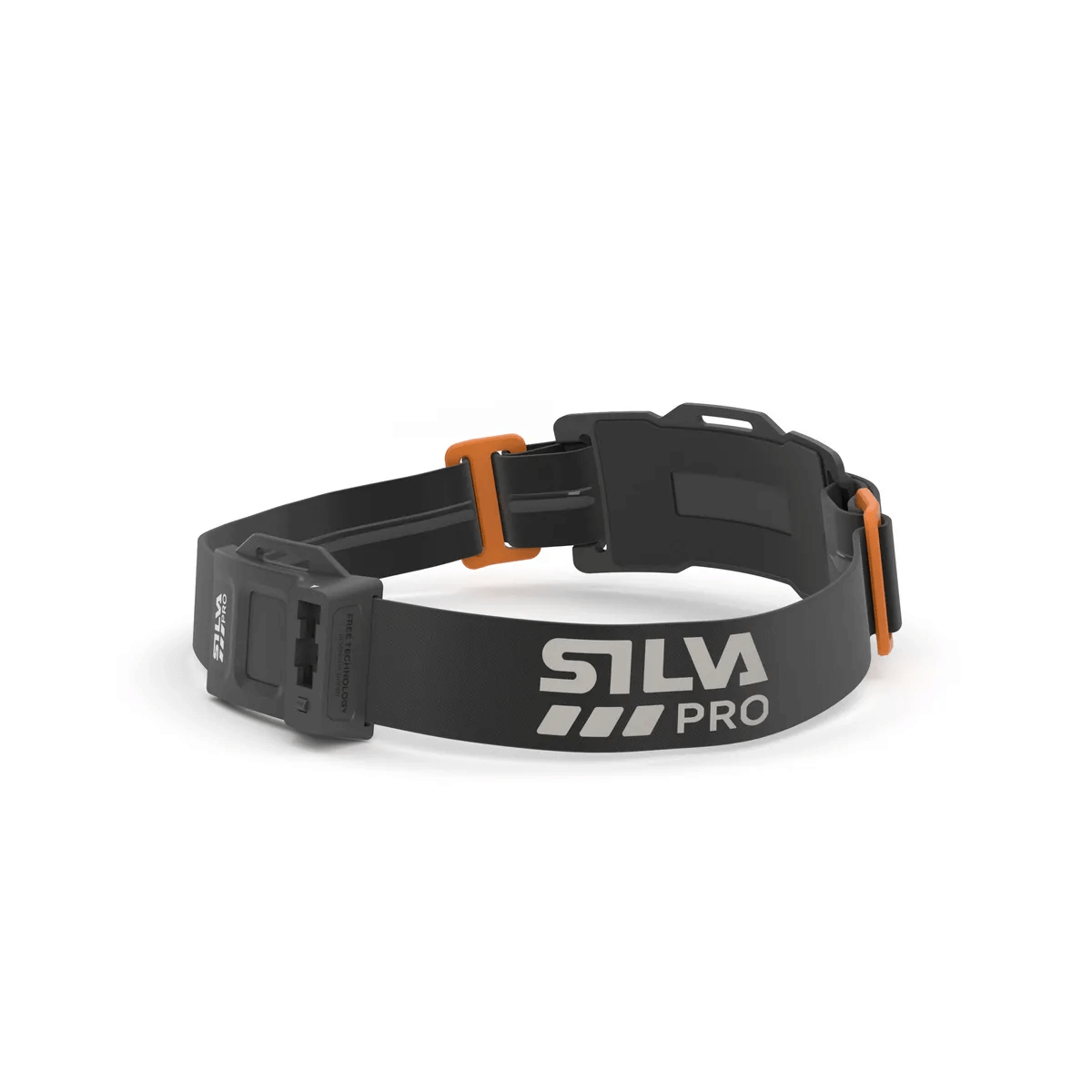 Silva Pro headlamp strap with adjustable buckle for secure fit and comfort during outdoor activities.