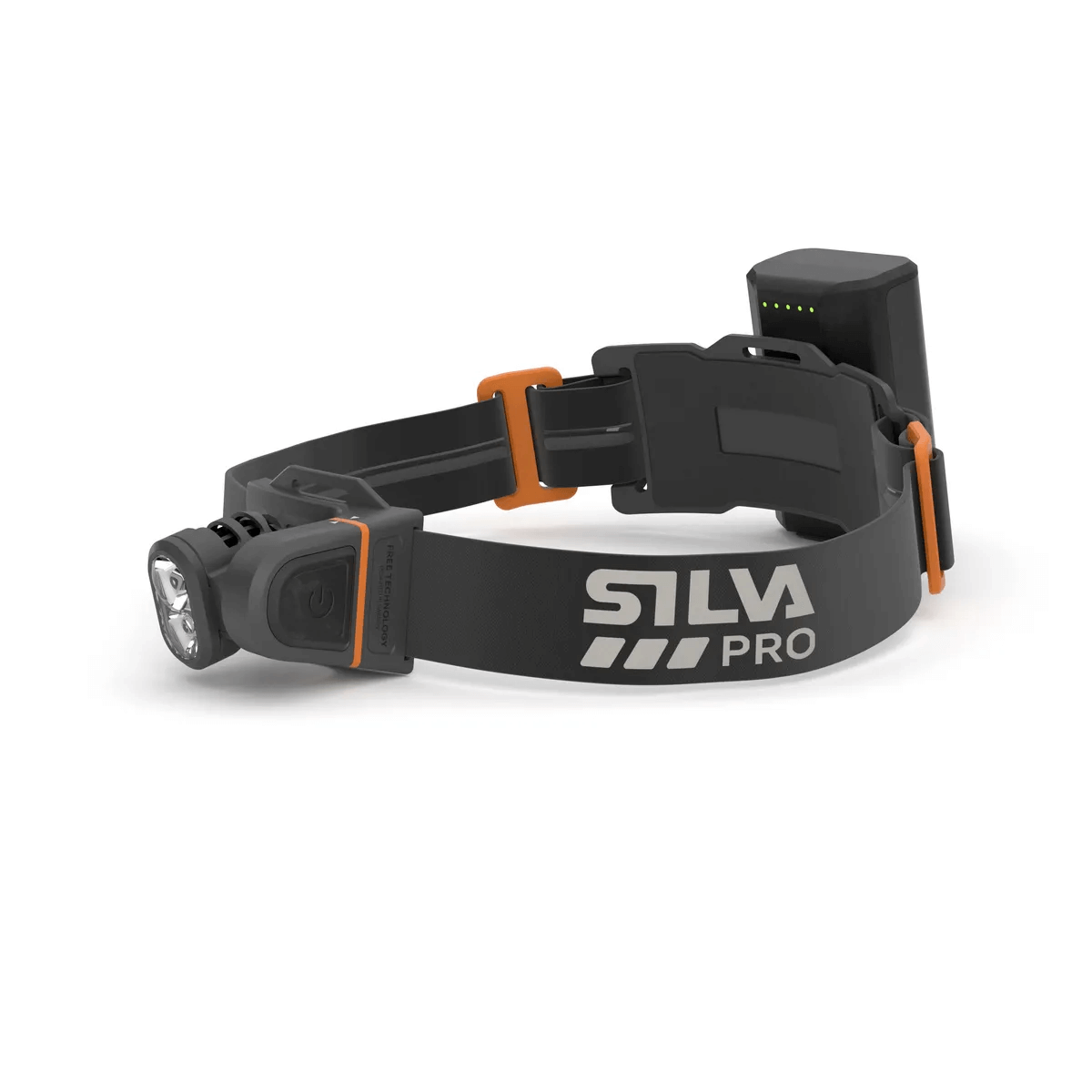 Silva Pro head torch with integrated battery, adjustable headband, perfect for tree surgeons and outdoor professionals.
