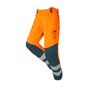 SIP Protection BasePro Hi Viz Chainsaw Trousers Type C for Tree Surgeons, featuring bright orange and reflective strips.