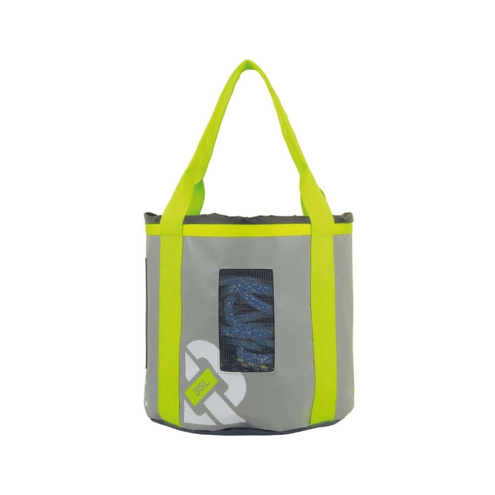 FTC Spider Box Climbing Rope Bag with mesh panels, bright straps, and a clear pocket, ideal for tree surgeons.