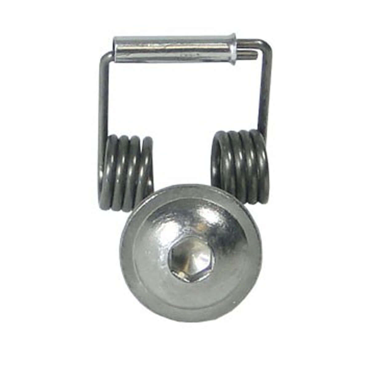 Spiderjack 2.1 spare part for tree surgeons, featuring a metal spring and bolt design for efficient climbing equipment.
