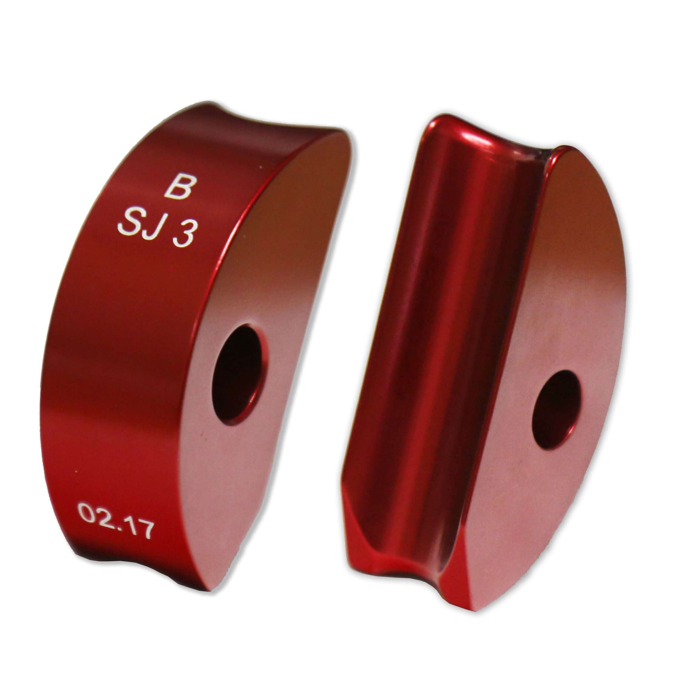 Spiderjack 3 Cam B spare part for tree surgeons, featuring durable aluminum design in red color.