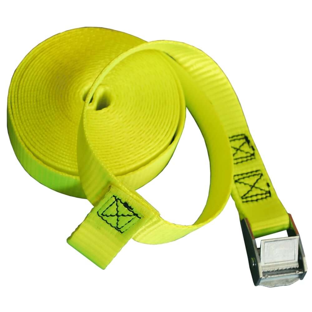 STEIN Top Mounting Lowering Strap 5m in bright yellow, ideal for securing RC devices by tree surgeons.