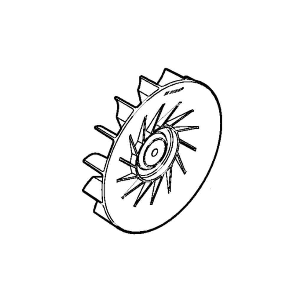 Fan wheel for Stihl BG56 BG86 SH56 SH86 blowers, OEM replacement part for improved airflow.