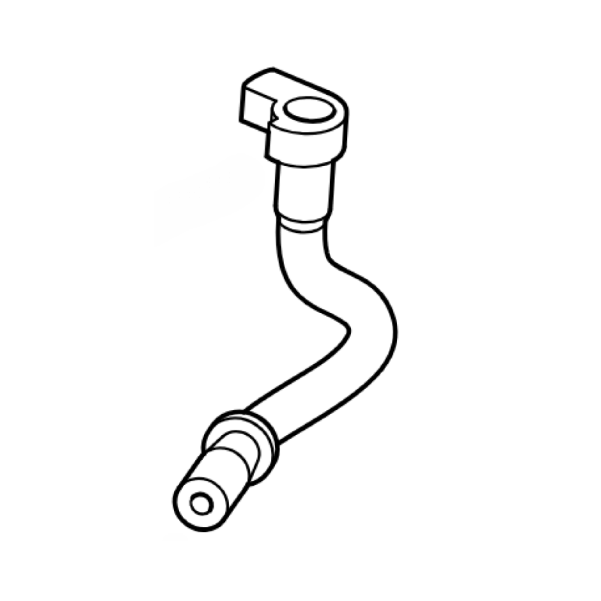 Hose for Stihl BG66 and BG66C leaf blowers, compatible with STIHL genuine parts and service kits.