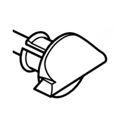 Choke knob for Stihl FS130 and FS130R, compatible with various STIHL equipment.