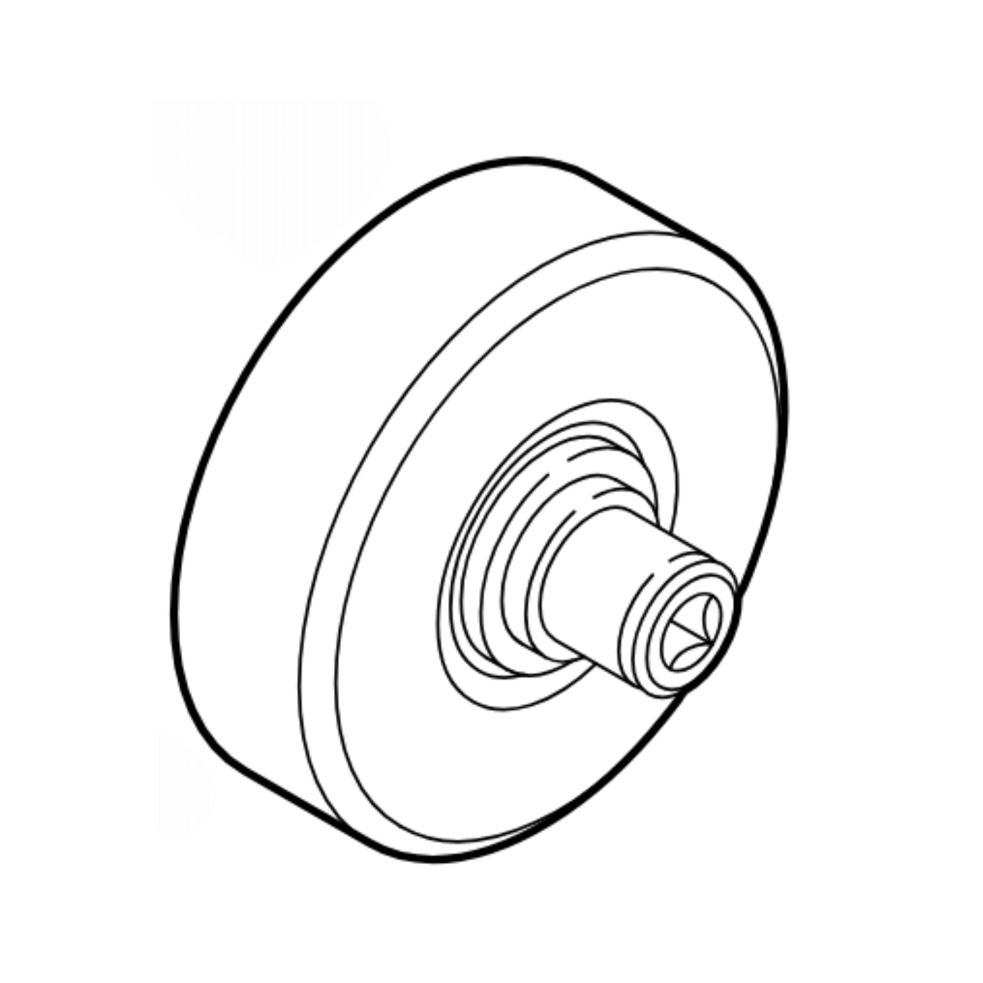 Clutch drum for STIHL FS300 and FS350 brushcutter, genuine replacement part for optimal performance.