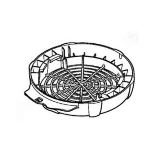 Fan grill for STIHL BGE61, BGE71, BGE81 blower, part number 4811 706 8001, genuine STIHL replacement part.