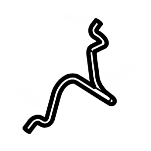 Diagram of a replacement part for STIHL lawnmowers, showing detailed design for precise fitting.