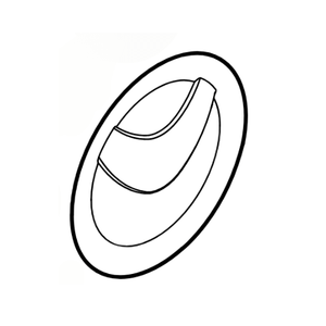 Wheel cap for Stihl MB 555 B Lawnmower, genuine STIHL replacement part for various mower models.