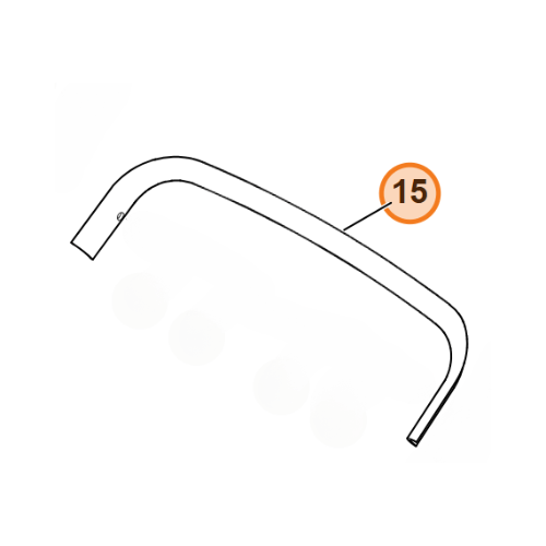 Reinforcement part for Stihl MB 650.0 KS lawn mowers, part number 6375 703 3300, essential for maintenance and durability.