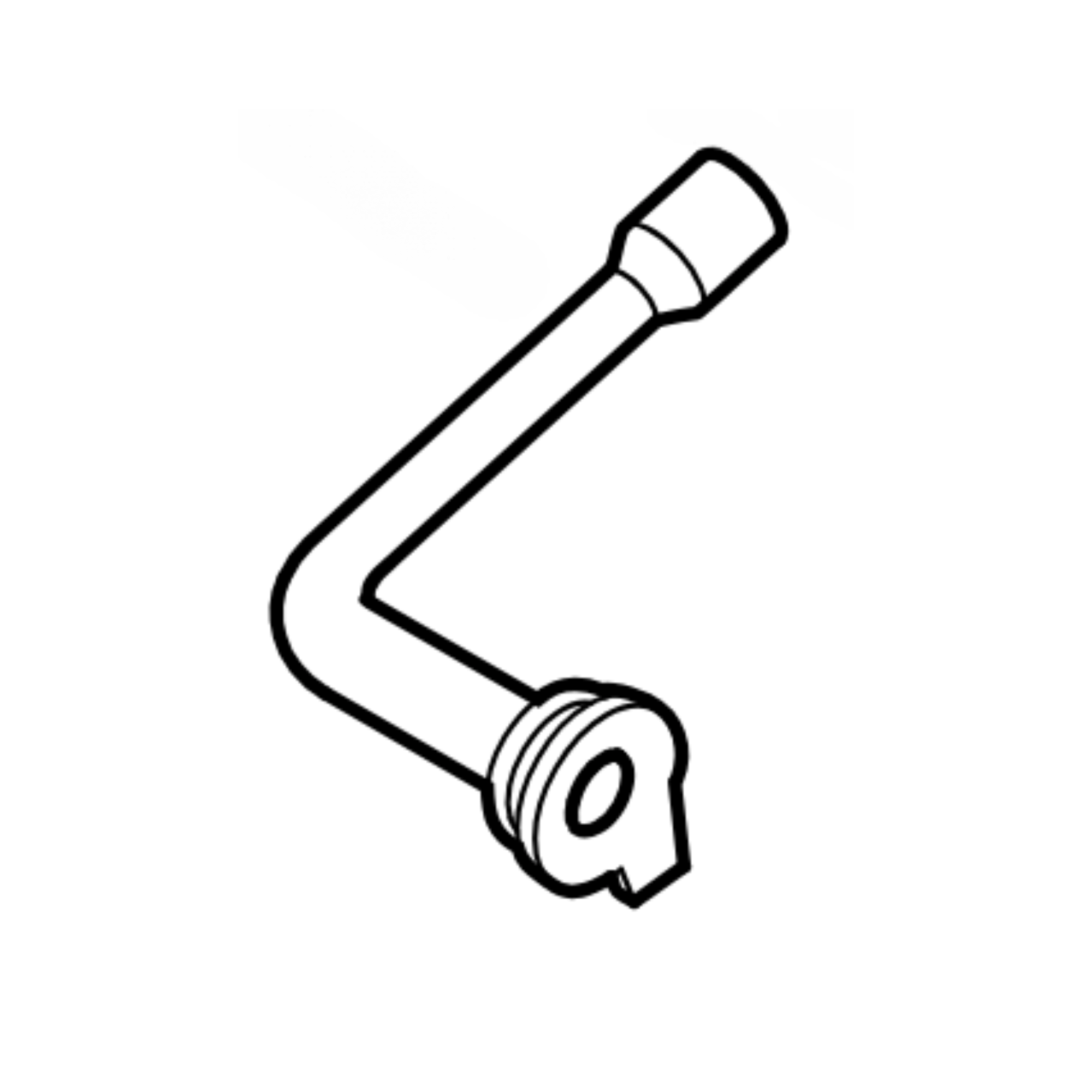 Hose for STIHL MS340 and MS260 chainsaws, genuine STIHL replacement part for optimal performance.