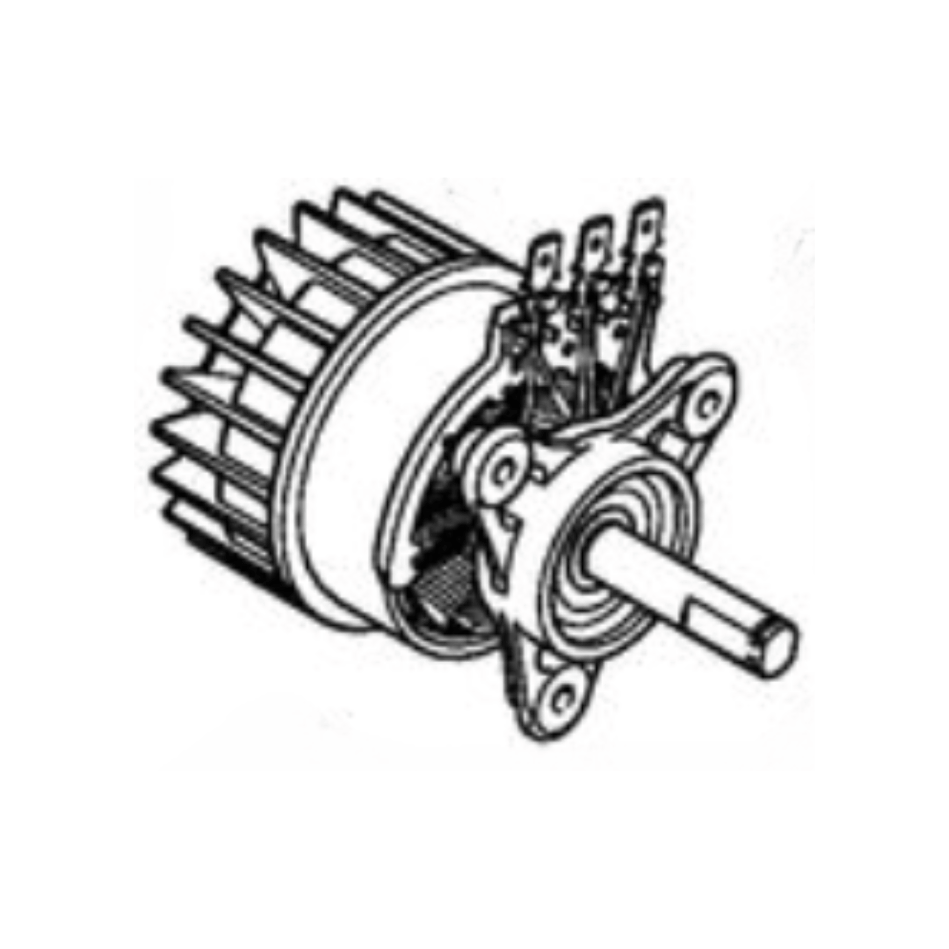 Electric motor assembly for STIHL MSA160C chainsaws, compatible with genuine and aftermarket parts.